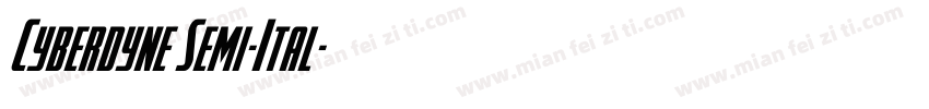 Cyberdyne Semi-Ital字体转换